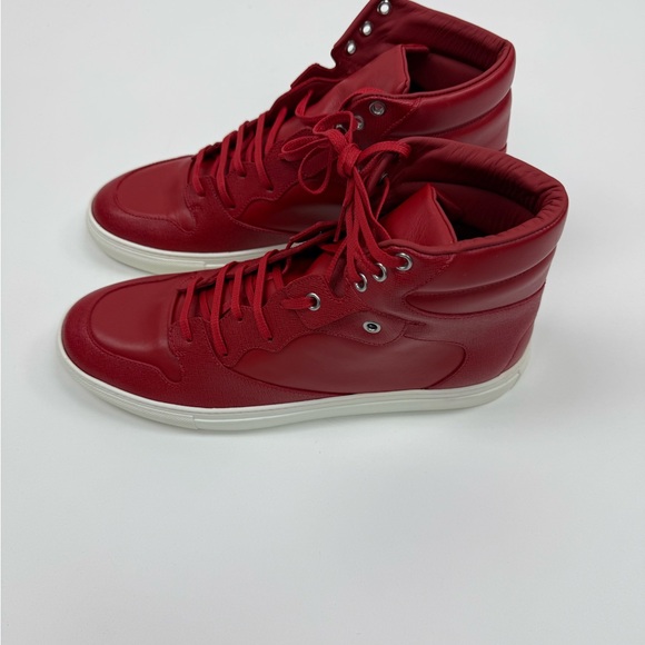 Balenciaga Red High-Top Sneakers - Picture 3 of 6